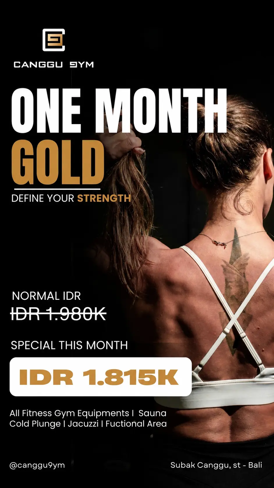 Canggu 9YM Gold Membership September Promo